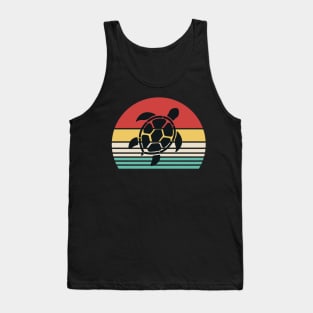 Marine Biologist Biology Turtle Fathers Day Gift Funny Retro Vintage Tank Top